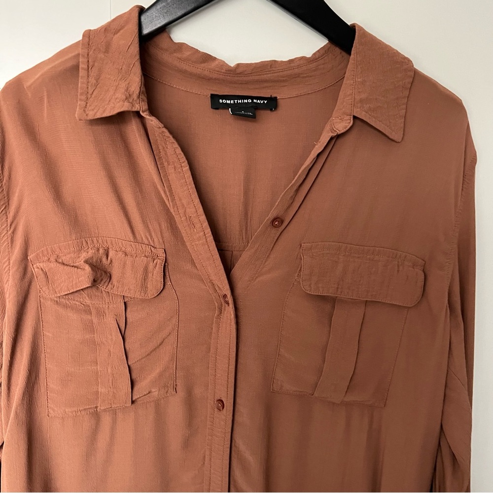 Something Navy Utilitarian Blouse - image 3